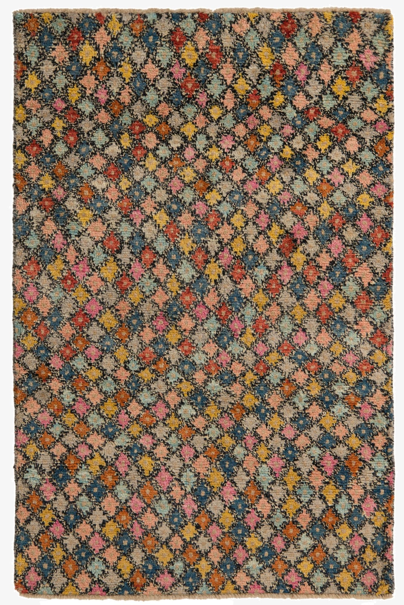 4' 1 x 6' 3  Hand Knotted Balouch Wool Rug