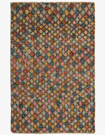 4' 1 x 6' 3 Hand Knotted Balouch Wool Rug