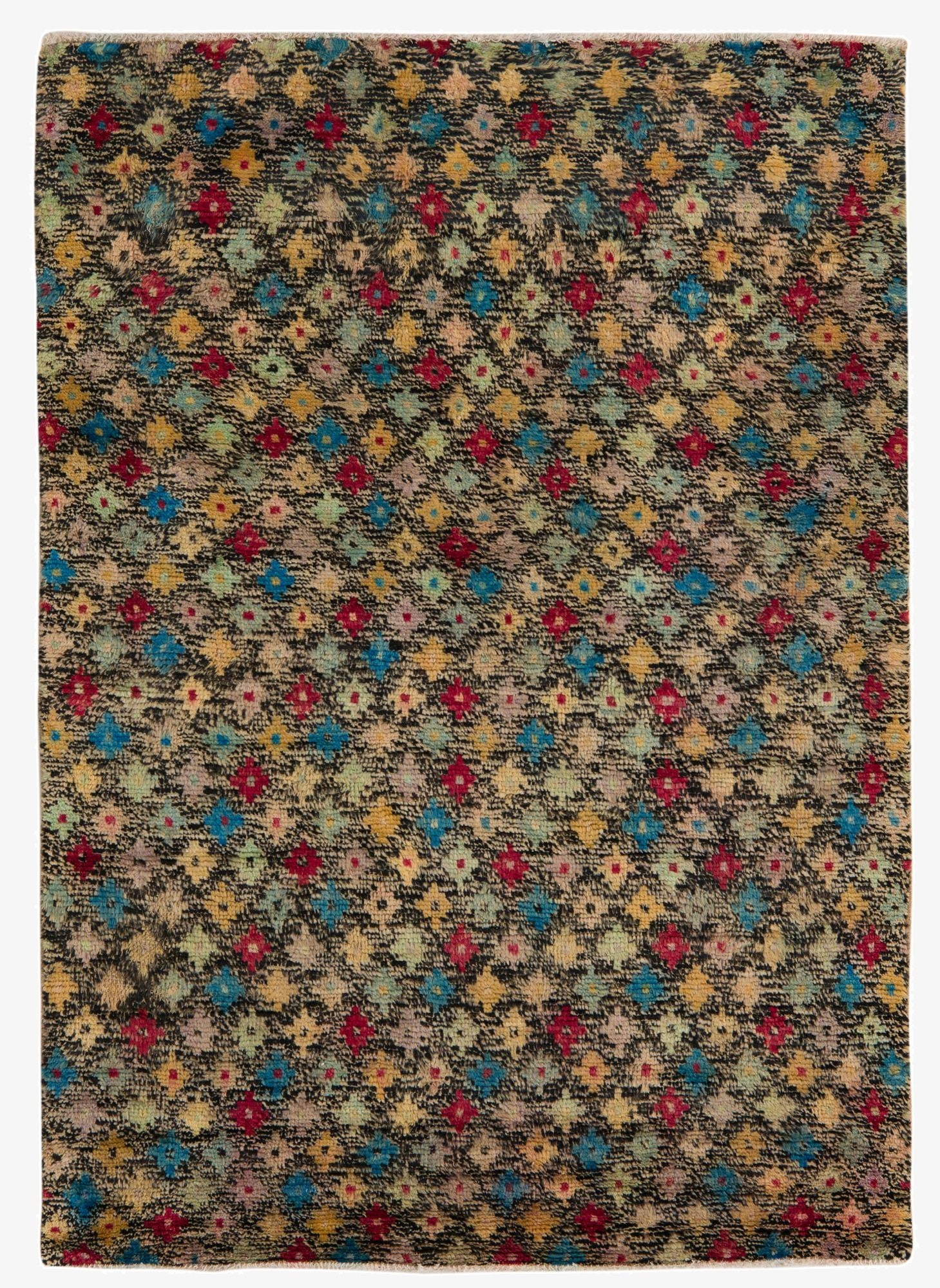4' x 5' 8  Hand Knotted Balouch Wool Rug