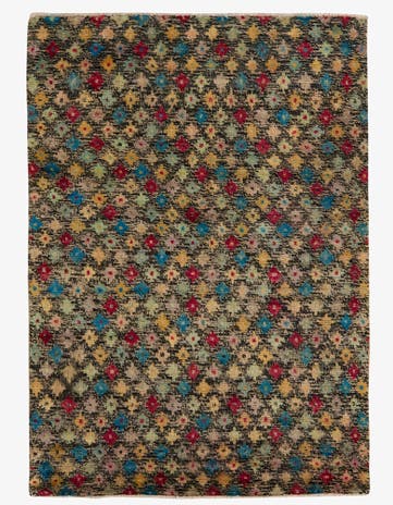 4' x 5' 8 Hand Knotted Balouch Wool Rug