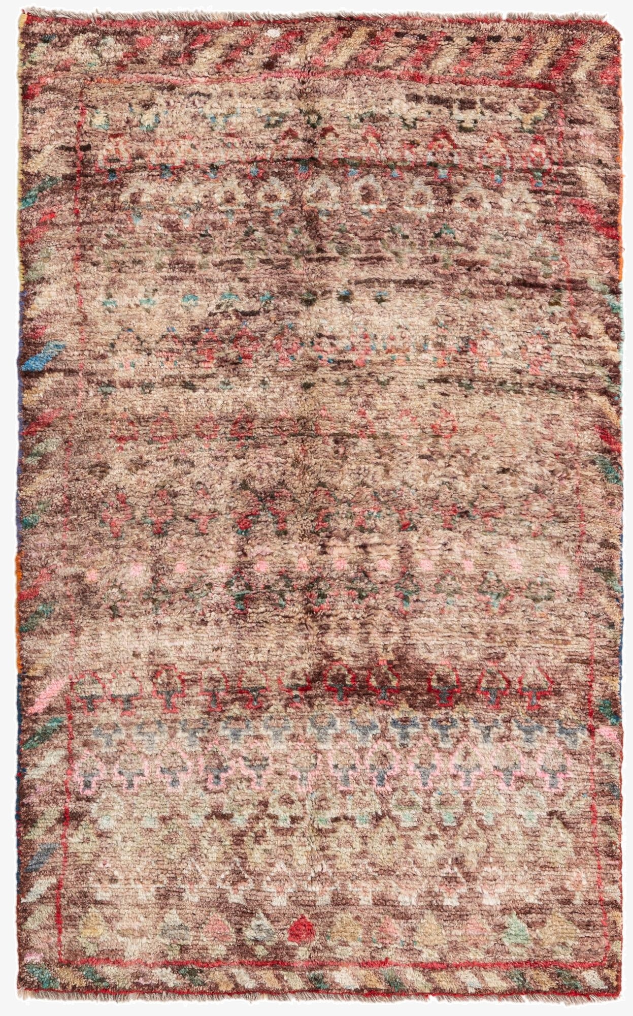 2' 8 x 4' 4  Hand Knotted Balouch Wool Rug