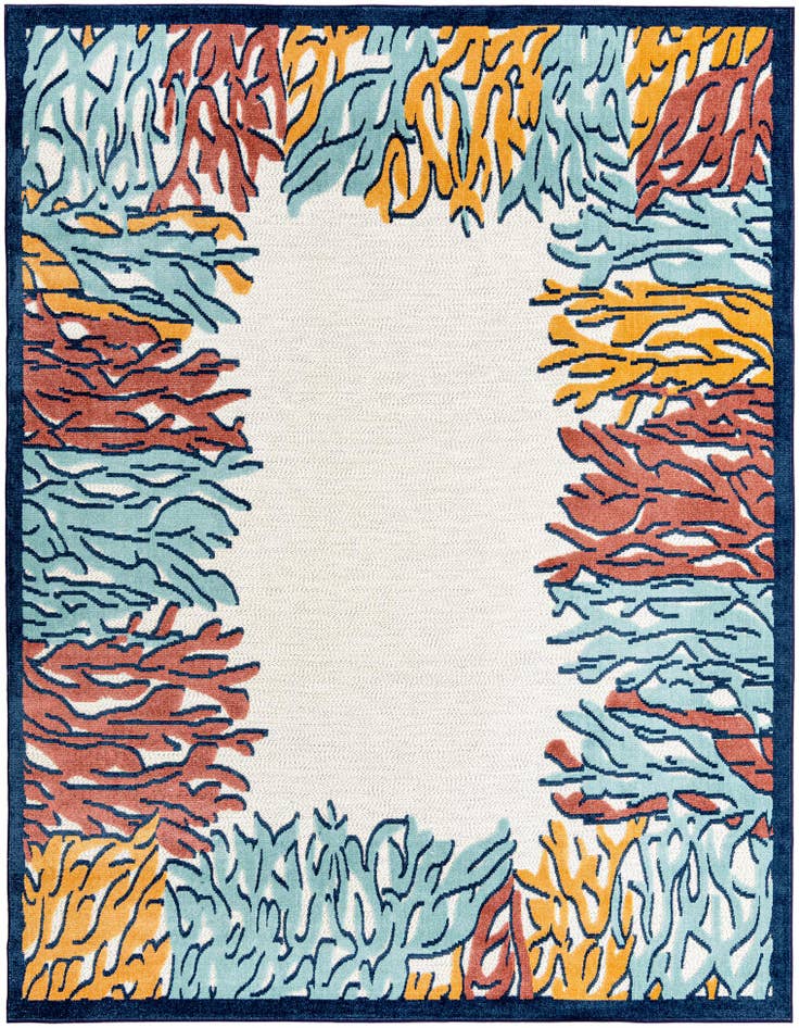 Detail image of 9' x 12' Easy-Clean Belize Indoor / Outdoor Rug
