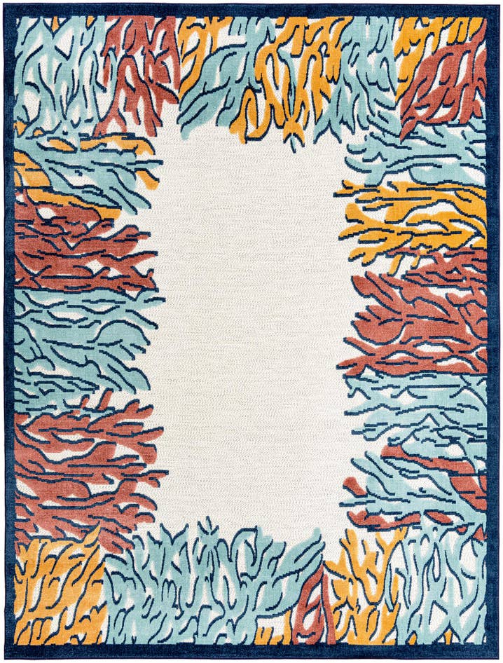 Detail image of 9' x 12' Easy-Clean Belize Indoor / Outdoor Rug