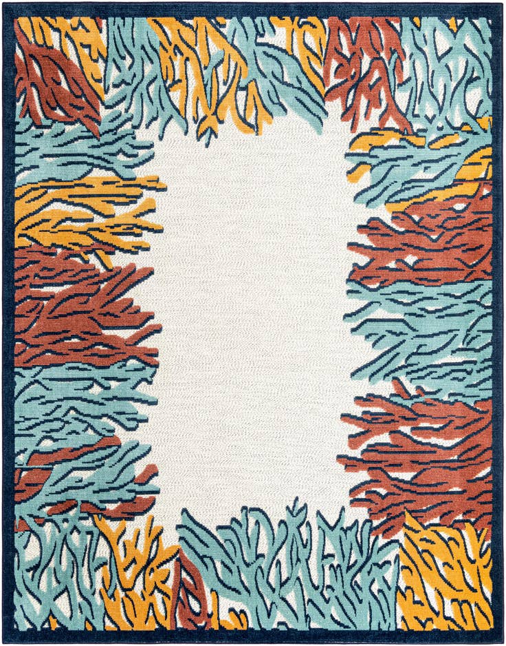 Detail image of 7' 10 x 10' Easy-Clean Belize Indoor / Outdoor Rug