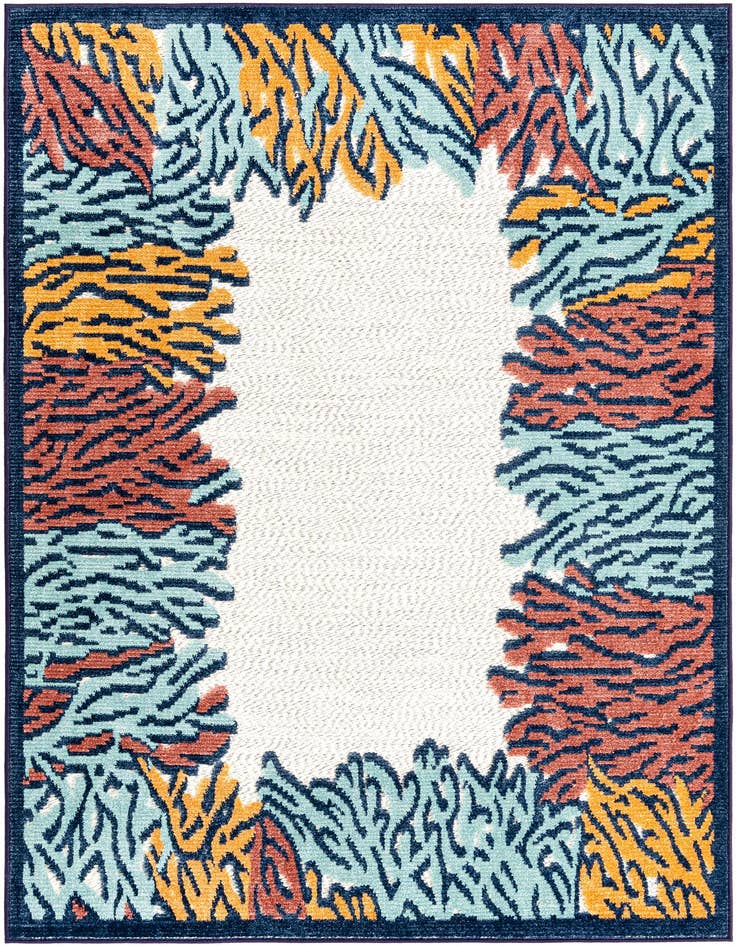 Detail image of 4' x 6' Easy-Clean Belize Indoor / Outdoor Rug