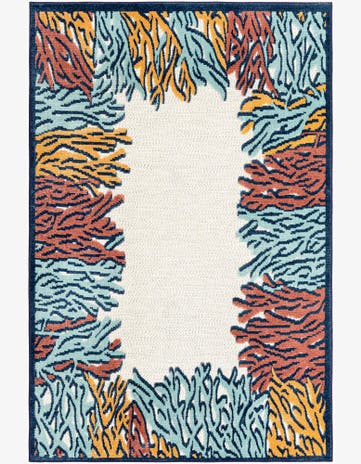 5' 3 x 8' Easy-Clean Belize Indoor / Outdoor Rug