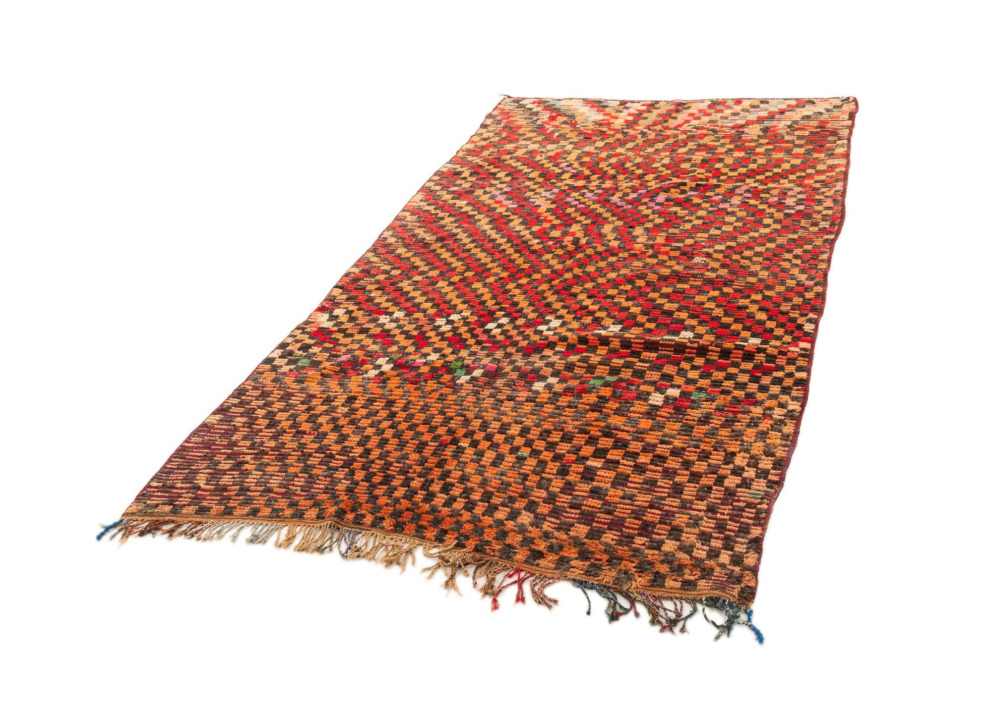 4' 11 x 9' 4 Hand Knotted Berber Rug