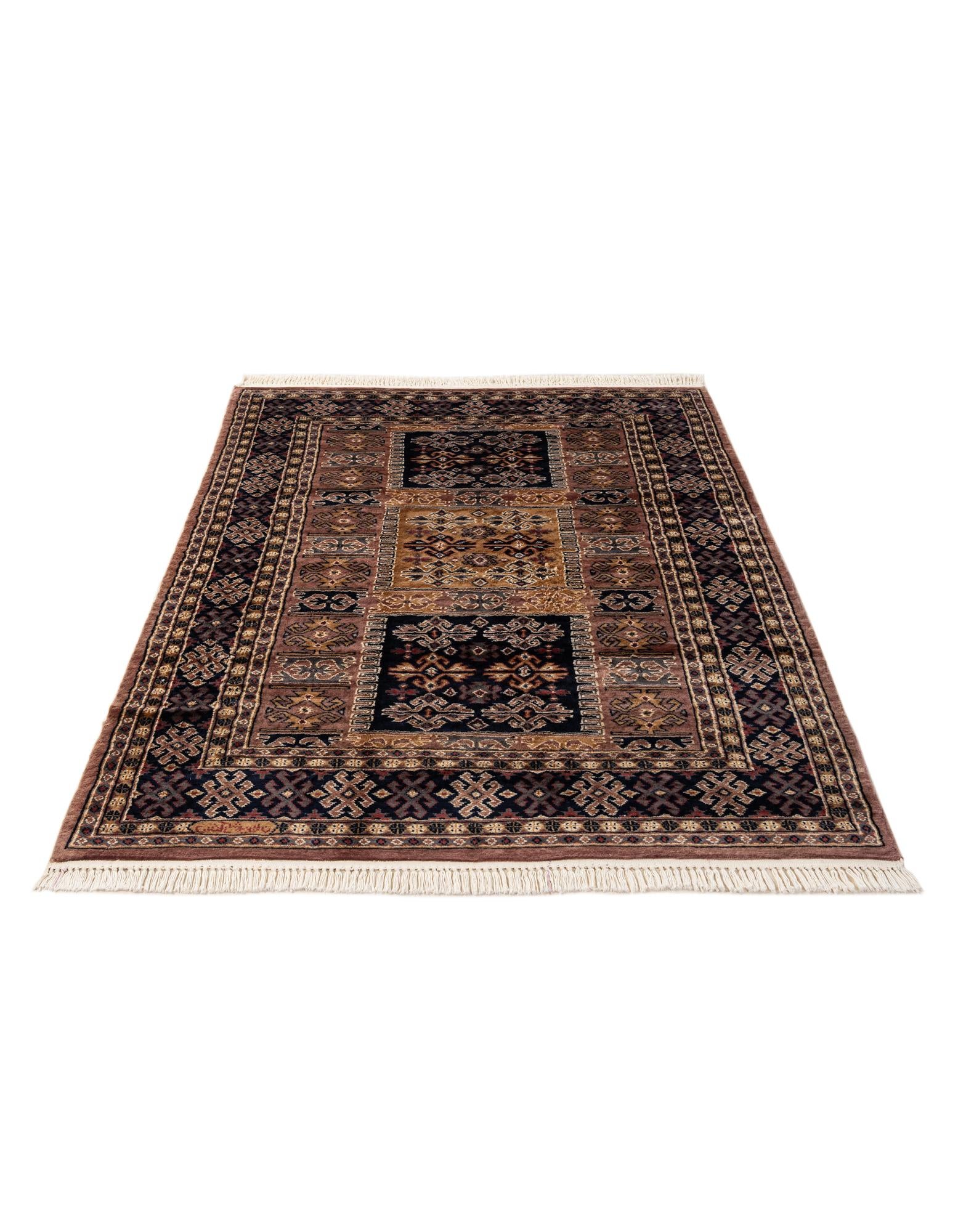 4' 2 x 6' 3 Hand Knotted Bokhara Oriental Rug