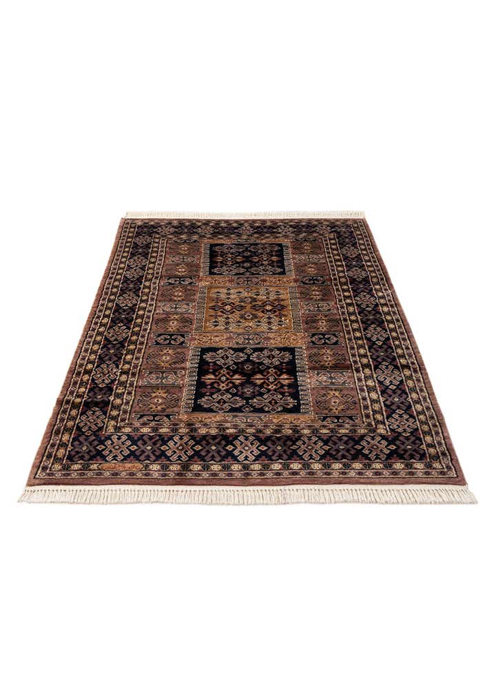 4' 2 x 6' 3 Hand Knotted Bokhara Oriental Rug