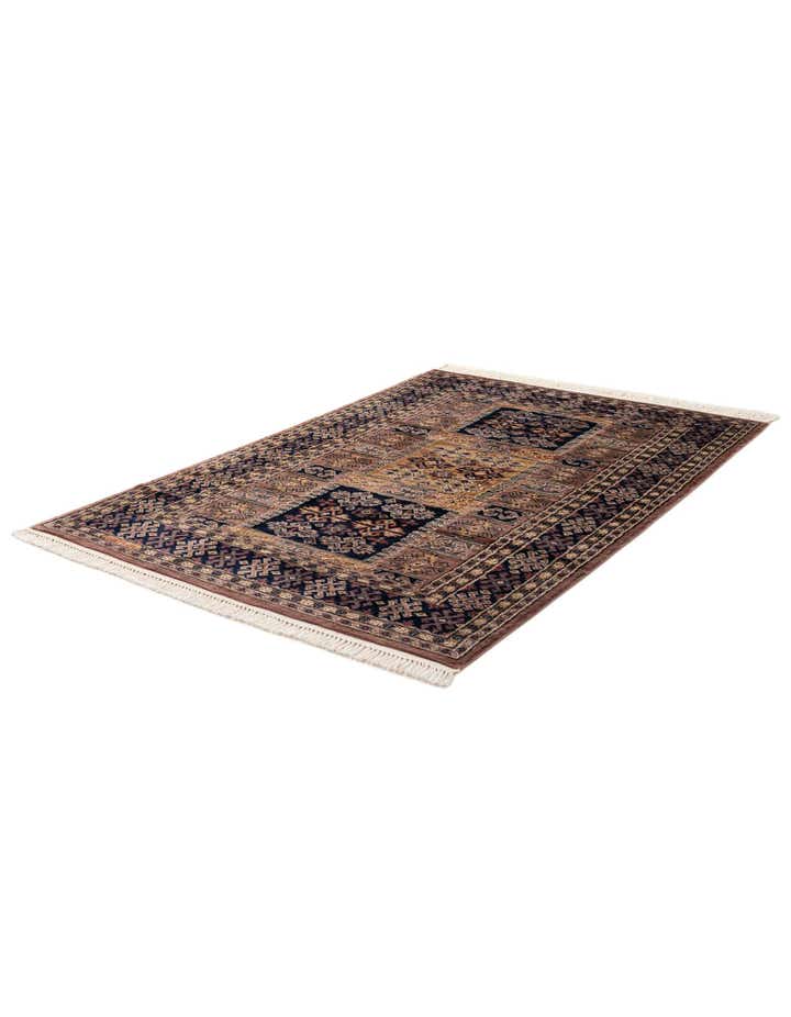4' 2 x 6' 3 Hand Knotted Bokhara Oriental Rug