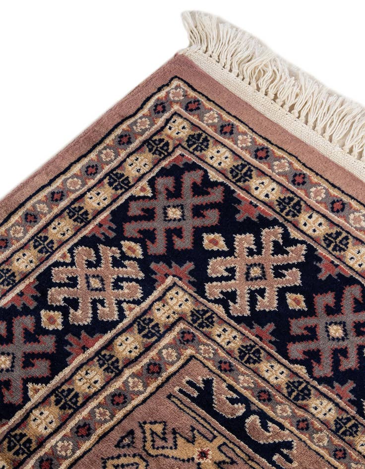 Detail image of 4' 2 x 6' 3  Hand Knotted Bokhara Oriental Rug