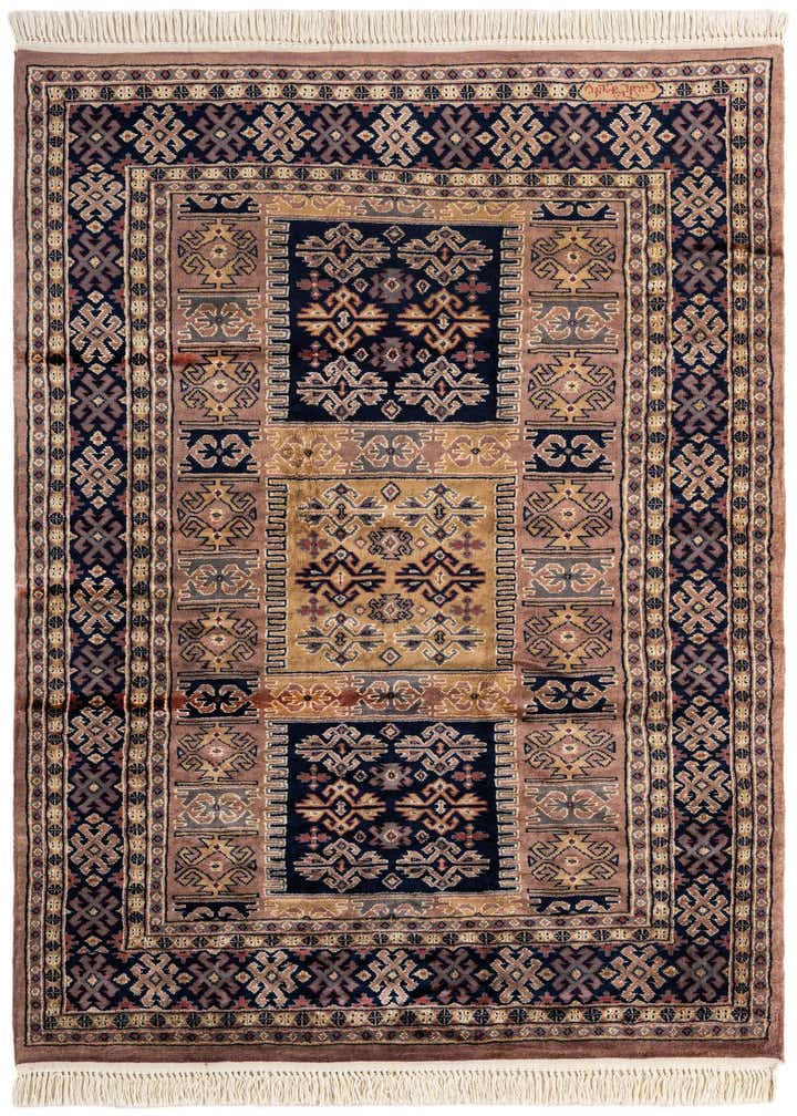4' 2 x 6' 3 Hand Knotted Bokhara Oriental Rug