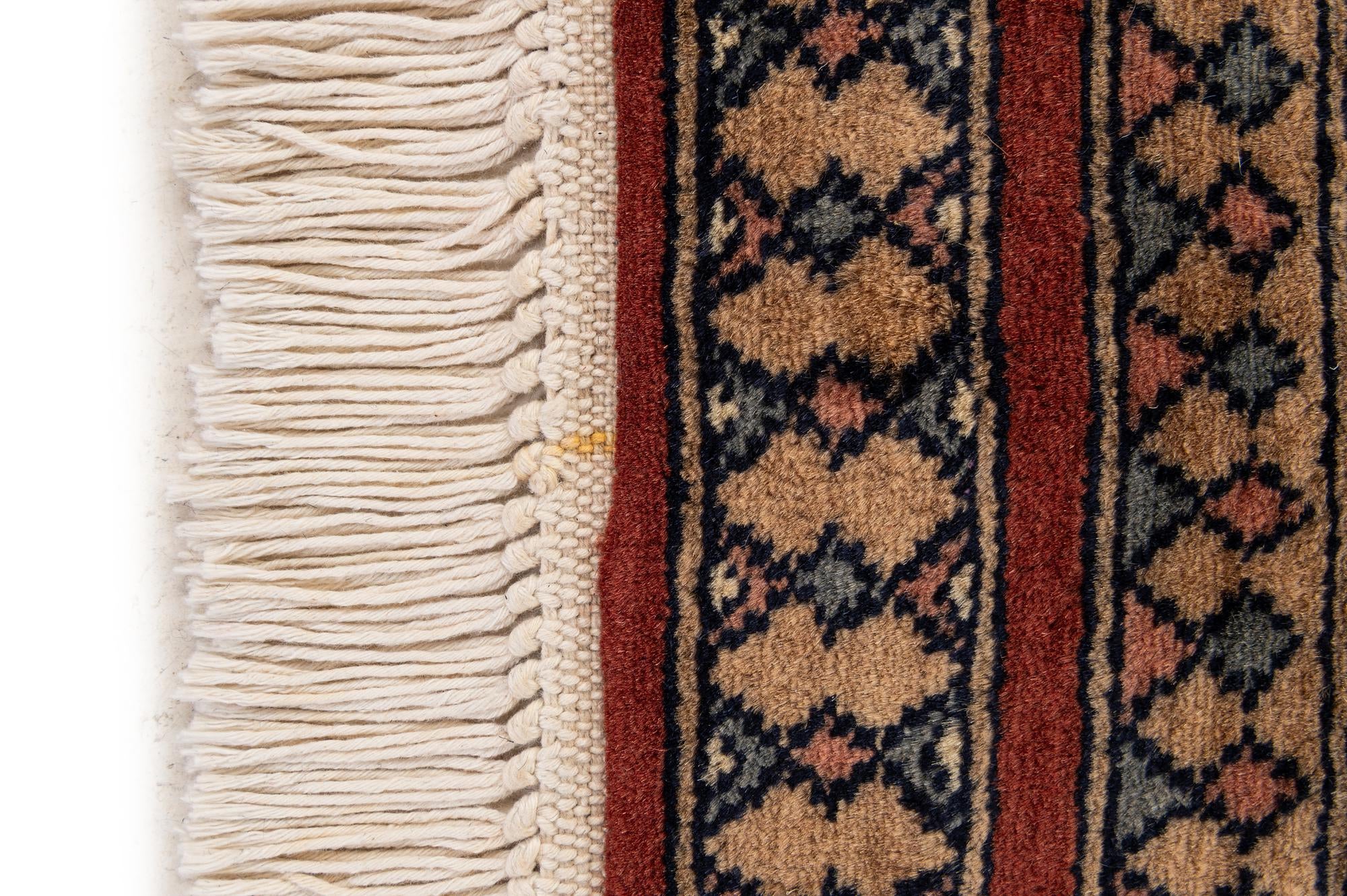 4' 1 x 6' 5 Hand Knotted Bokhara Oriental Wool Rug