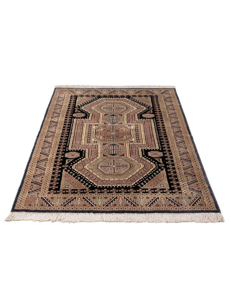 Detail image of 4' 3 x 6' 7 Hand Knotted Bokhara Rug