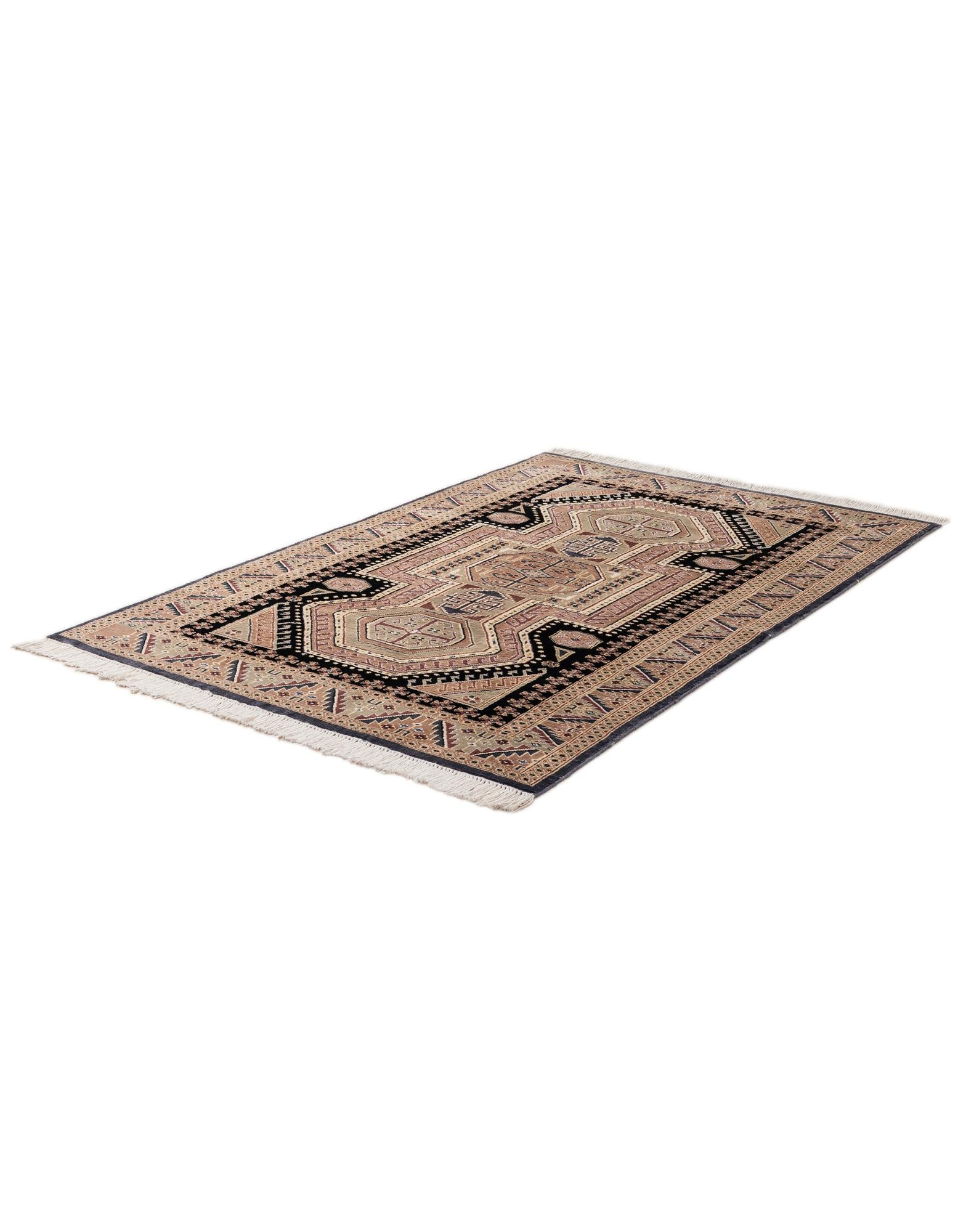 4' 3 x 6' 7 Hand Knotted Bokhara Rug
