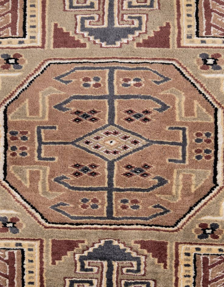Detail image of 4' 3 x 6' 7  Hand Knotted Bokhara Rug