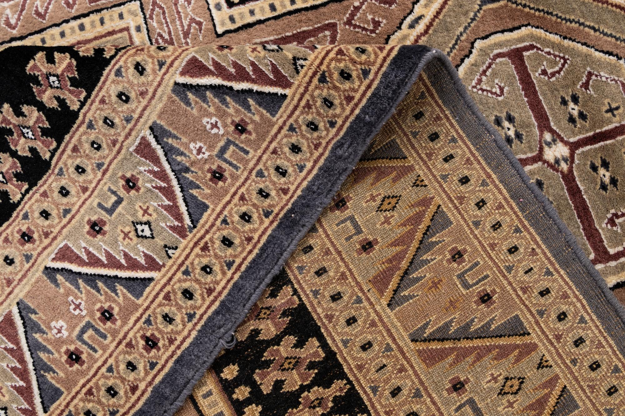4' 3 x 6' 7 Hand Knotted Bokhara Rug