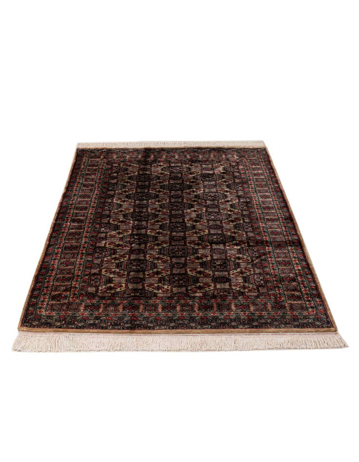 Detail image of 4' 3 x 6' Hand Knotted Bokhara Wool Rug