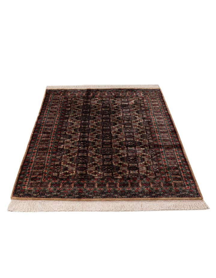 4' 3 x 6' Hand Knotted Bokhara Wool Rug