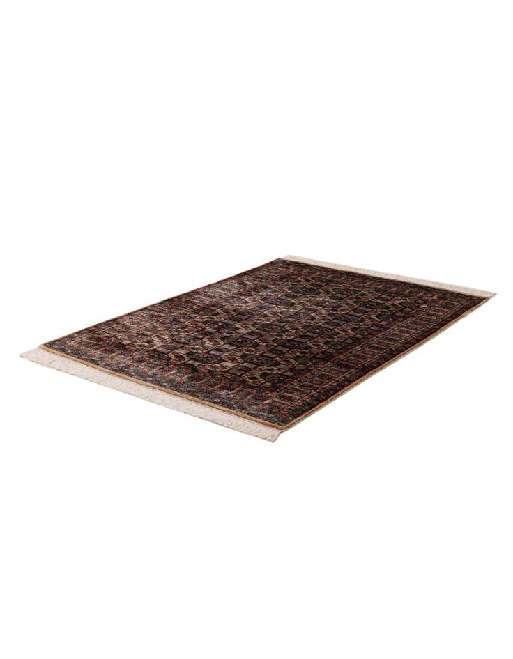 Detail image of 4' 3 x 6' Hand Knotted Bokhara Wool Rug