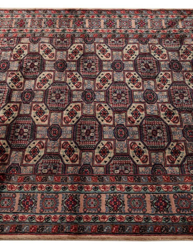 Detail image of 4' 3 x 6' Hand Knotted Bokhara Wool Rug