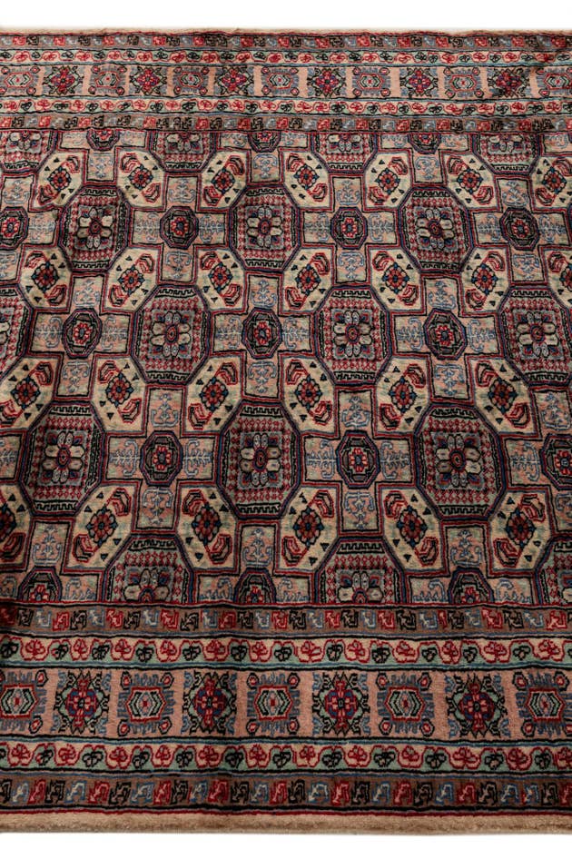 Detail image of 4' 3 x 6' Hand Knotted Bokhara Wool Rug