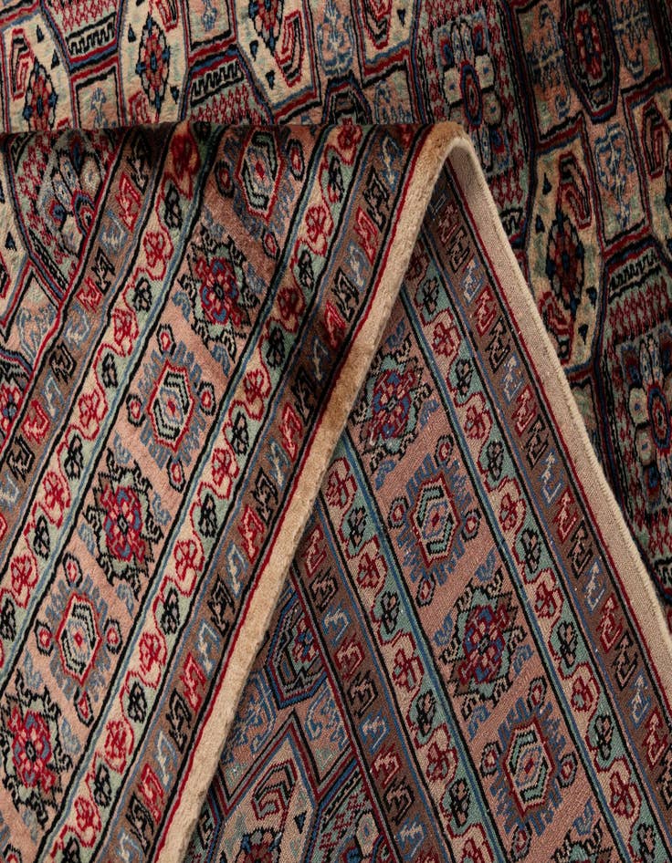 Detail image of 4' 3 x 6'  Hand Knotted Bokhara Wool Rug