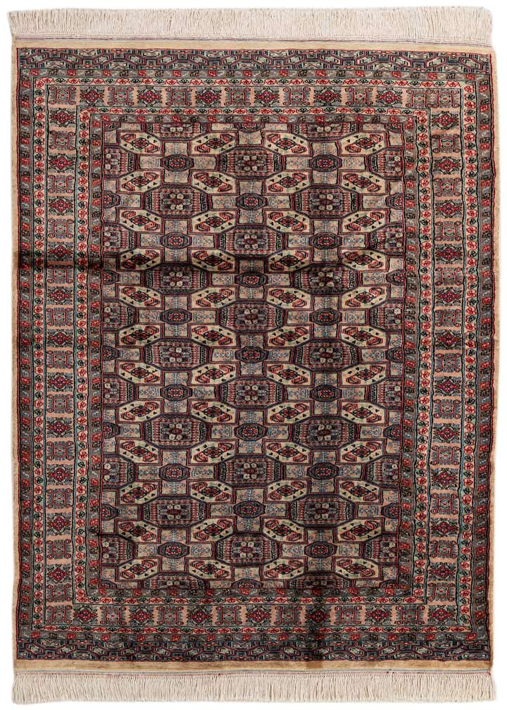 4' 3 x 6' Hand Knotted Bokhara Wool Rug