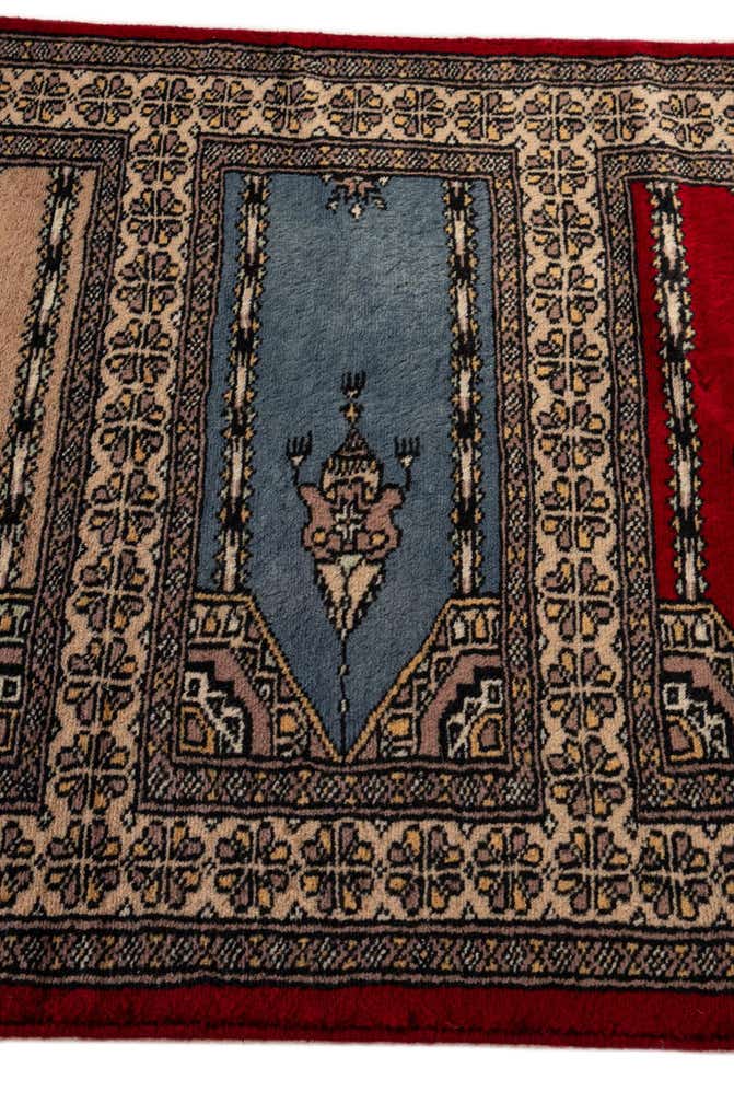 2' 1 x 3' 4 Hand Knotted Bokhara Oriental Wool Rug