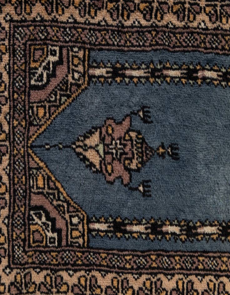 Detail image of 2' 1 x 3' 4  Hand Knotted Bokhara Oriental Wool Rug