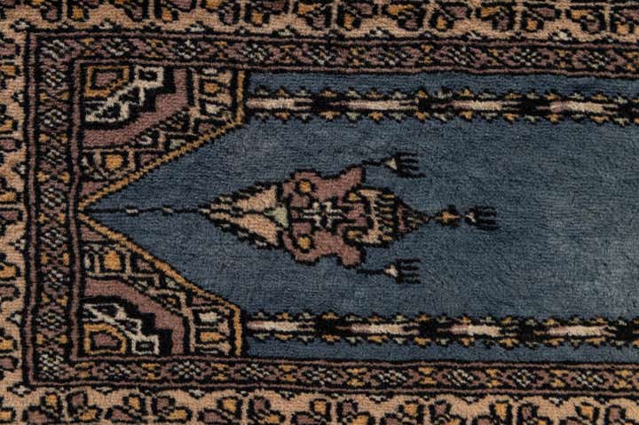 2' 1 x 3' 4 Hand Knotted Bokhara Oriental Wool Rug