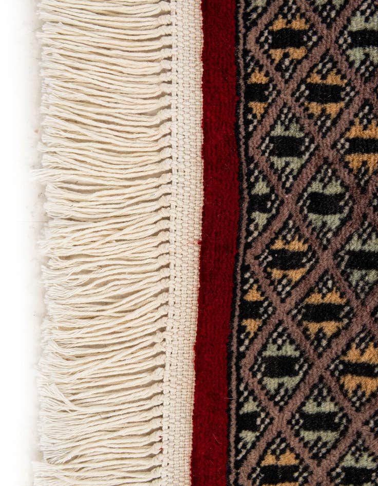 Detail image of 2' 1 x 3' 4  Hand Knotted Bokhara Oriental Wool Rug