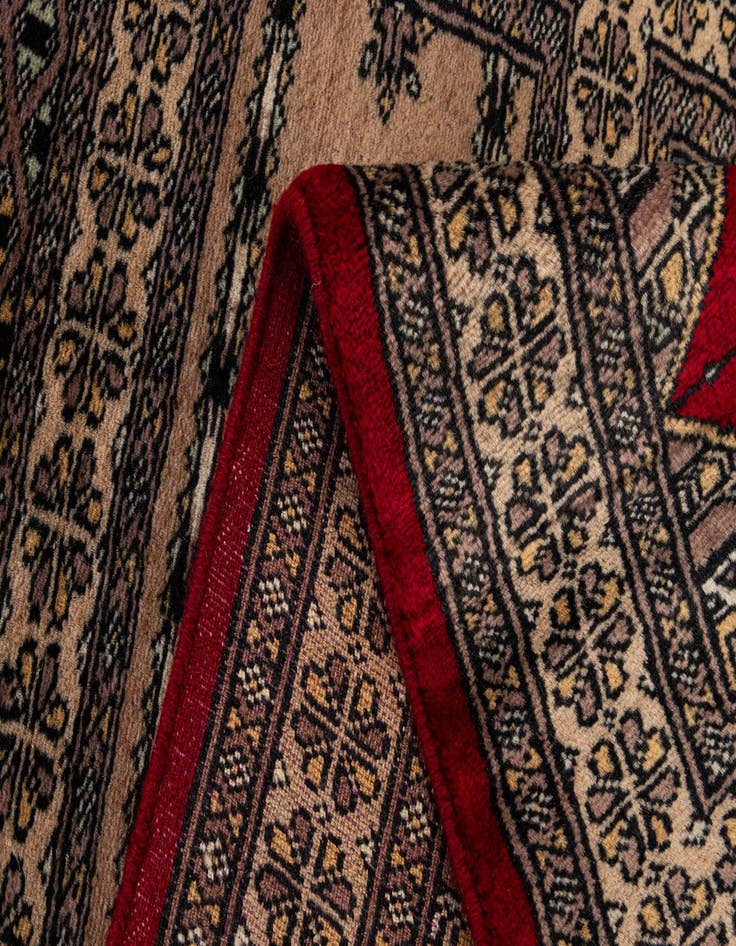 Detail image of 2' 1 x 3' 4  Hand Knotted Bokhara Oriental Wool Rug