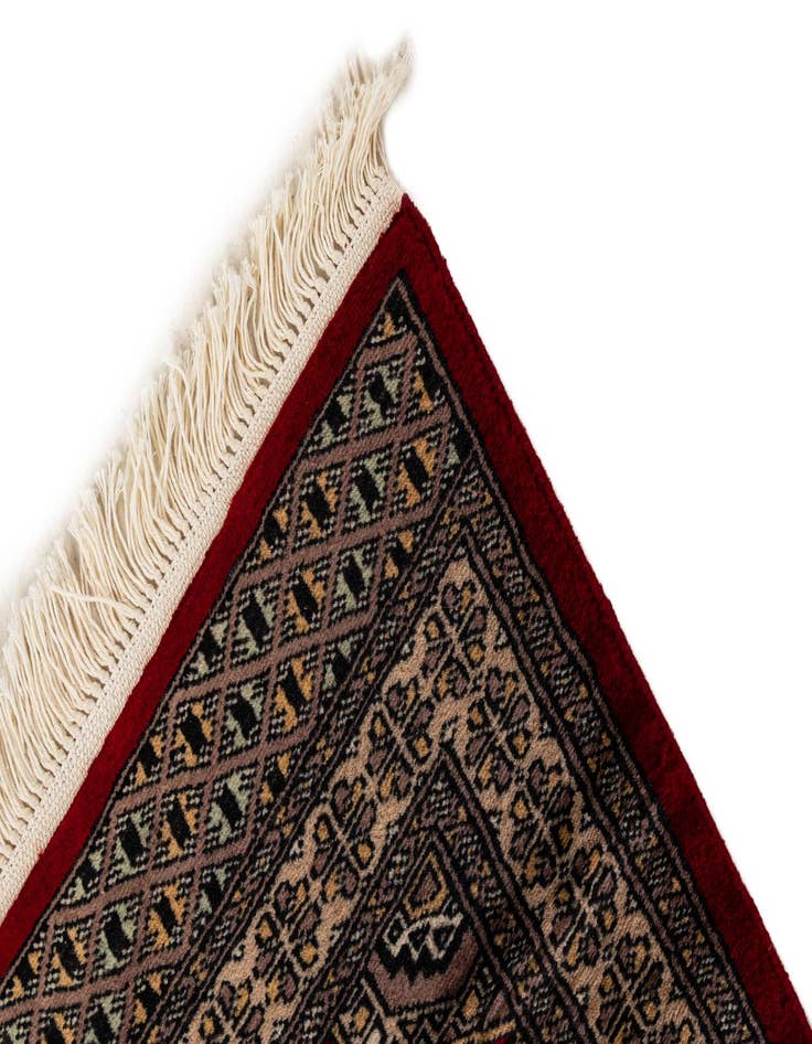 Detail image of 2' 1 x 3' 4  Hand Knotted Bokhara Oriental Wool Rug