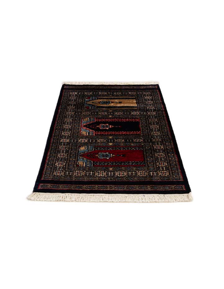 2' 2 x 3' 2 Hand Knotted Bokhara Oriental Wool Rug