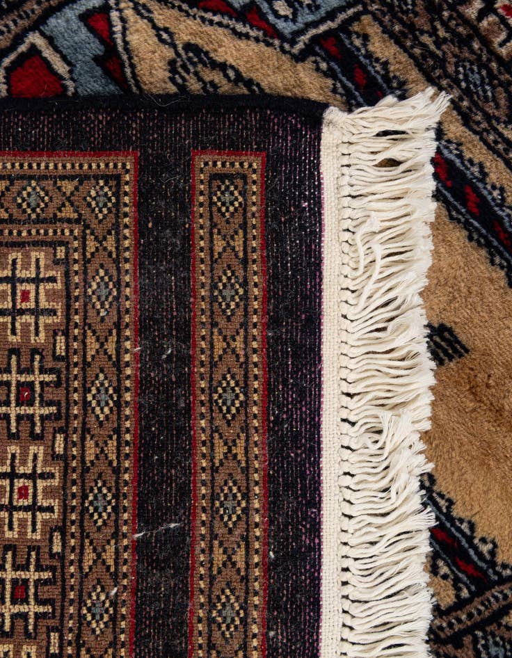 Detail image of 2' 2 x 3' 2  Hand Knotted Bokhara Oriental Wool Rug