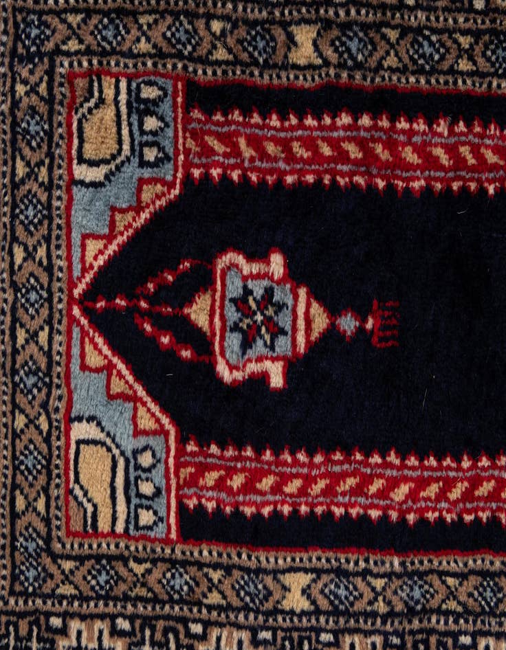 Detail image of 2' 2 x 3' 2  Hand Knotted Bokhara Oriental Wool Rug