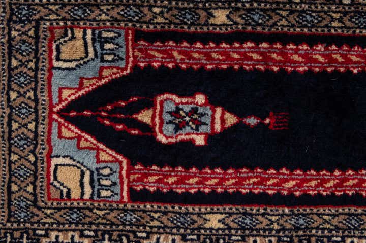 2' 2 x 3' 2 Hand Knotted Bokhara Oriental Wool Rug