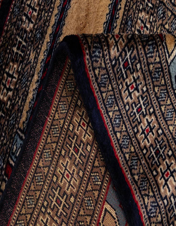 Detail image of 2' 2 x 3' 2  Hand Knotted Bokhara Oriental Wool Rug