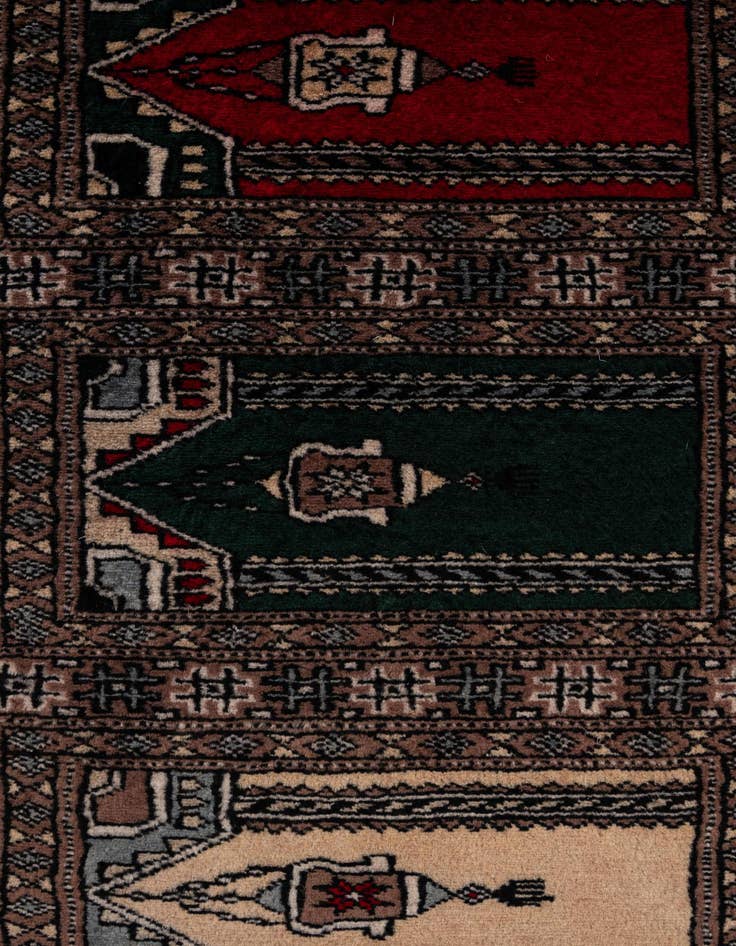 Detail image of 2' x 3' 2  Hand Knotted Bokhara Oriental Wool Rug