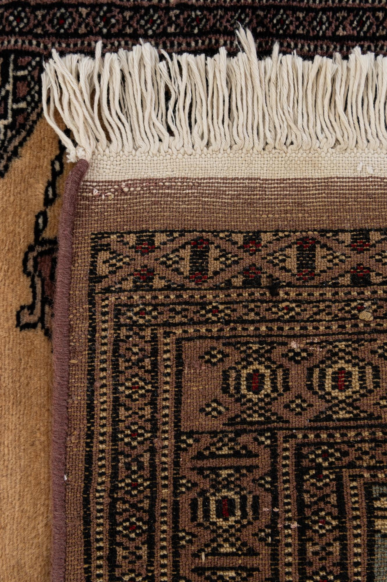 2' x 3' Hand Knotted Bokhara Oriental Wool Rug