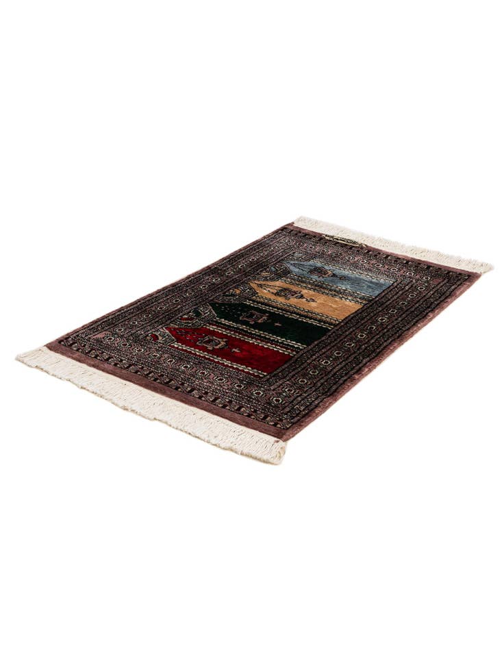 Detail image of 2' x 3'  Hand Knotted Bokhara Oriental Wool Rug