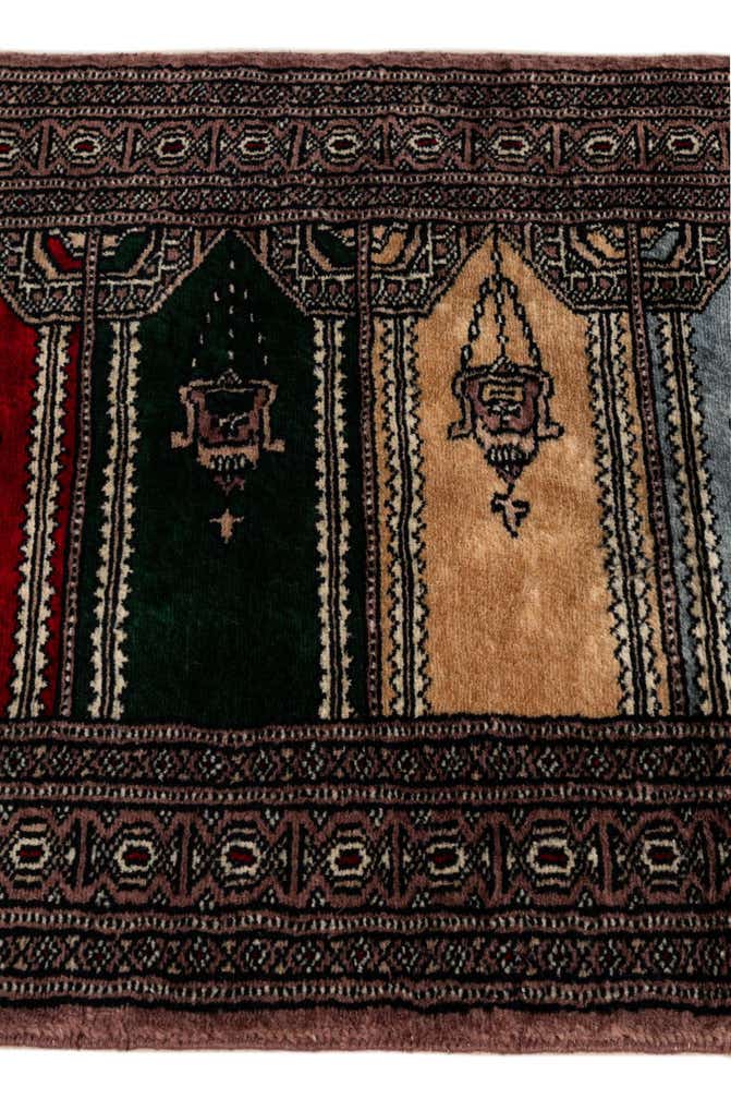 2' x 3' Hand Knotted Bokhara Oriental Wool Rug