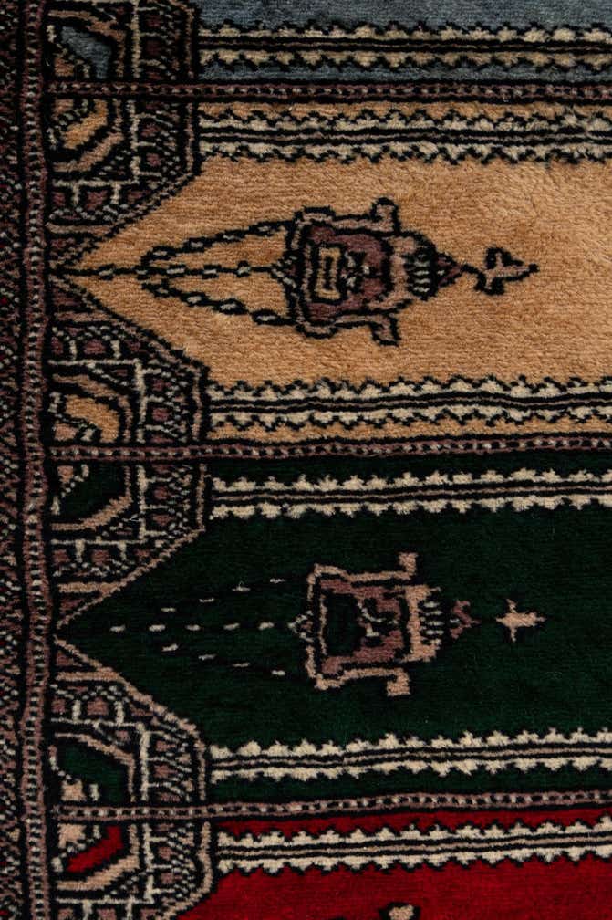 2' x 3' Hand Knotted Bokhara Oriental Wool Rug