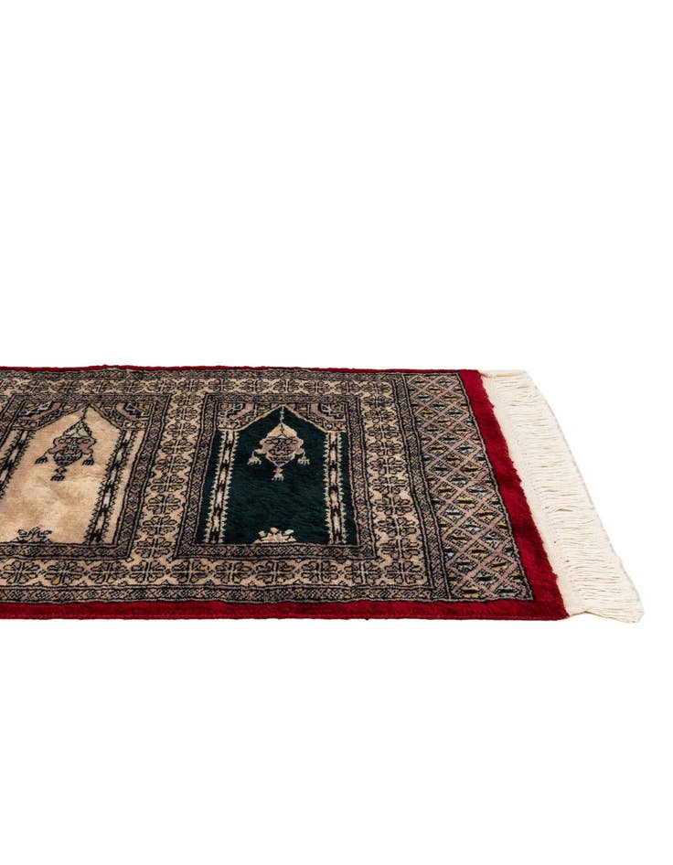 Detail image of 2' x 3' 4  Hand Knotted Bokhara Oriental Wool Rug