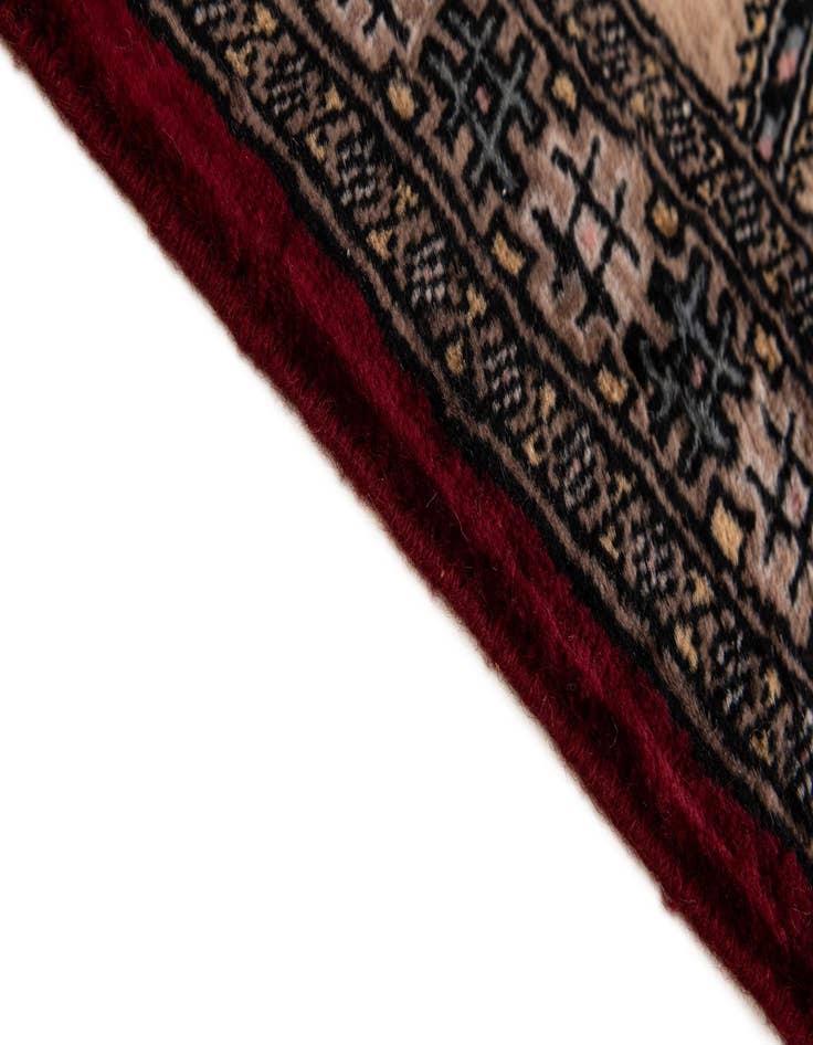 Detail image of 2' x 3' 4  Hand Knotted Bokhara Oriental Wool Rug