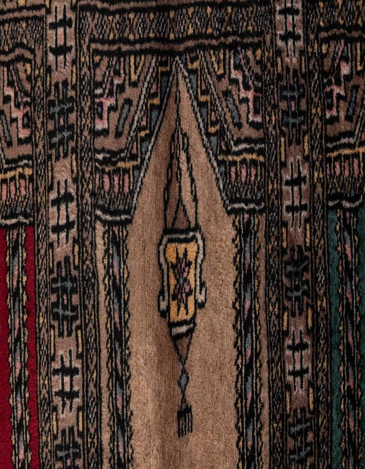 Detail image of 2' x 3' 4  Hand Knotted Bokhara Oriental Wool Rug