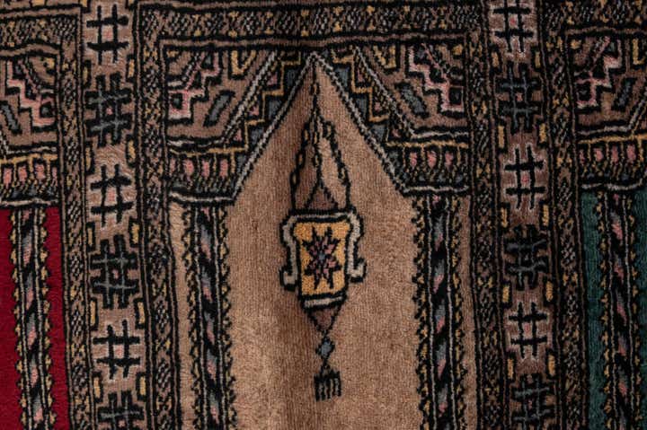 2' x 3' 4 Hand Knotted Bokhara Oriental Wool Rug
