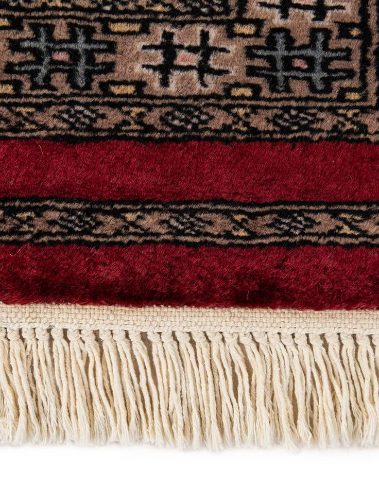 Detail image of 2' x 3' 4  Hand Knotted Bokhara Oriental Wool Rug
