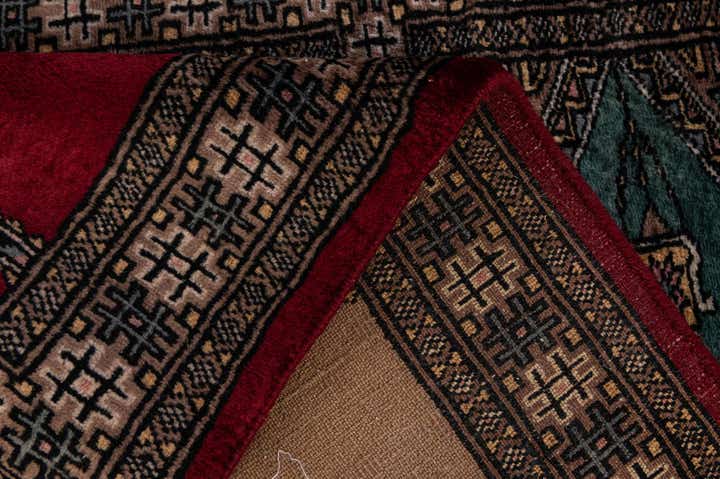 2' x 3' 4 Hand Knotted Bokhara Oriental Wool Rug